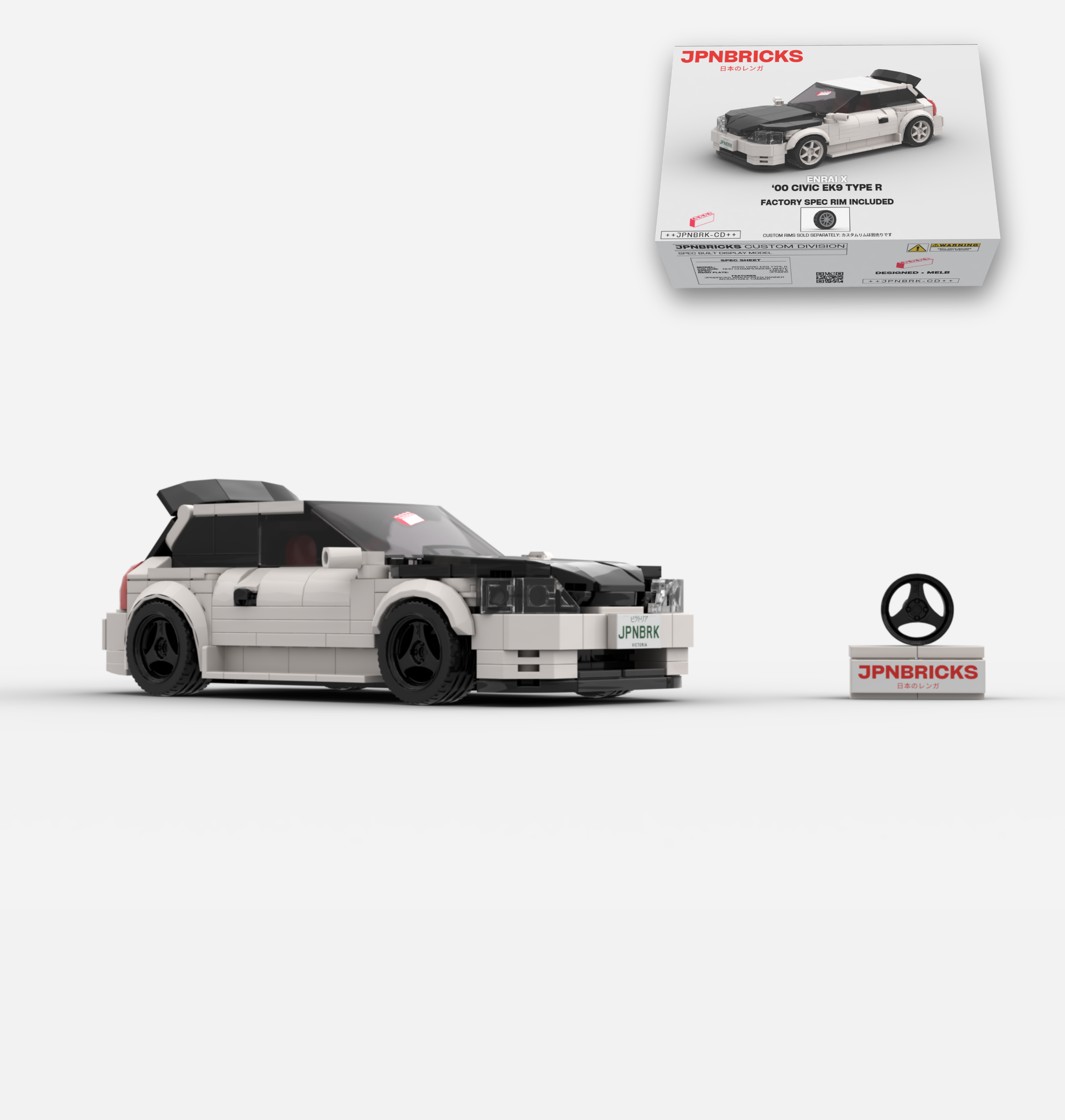 2000 CIVIC EK9 TYPE R NH0 CHAMPIONSHIP WHITE CUSTOM SPEC