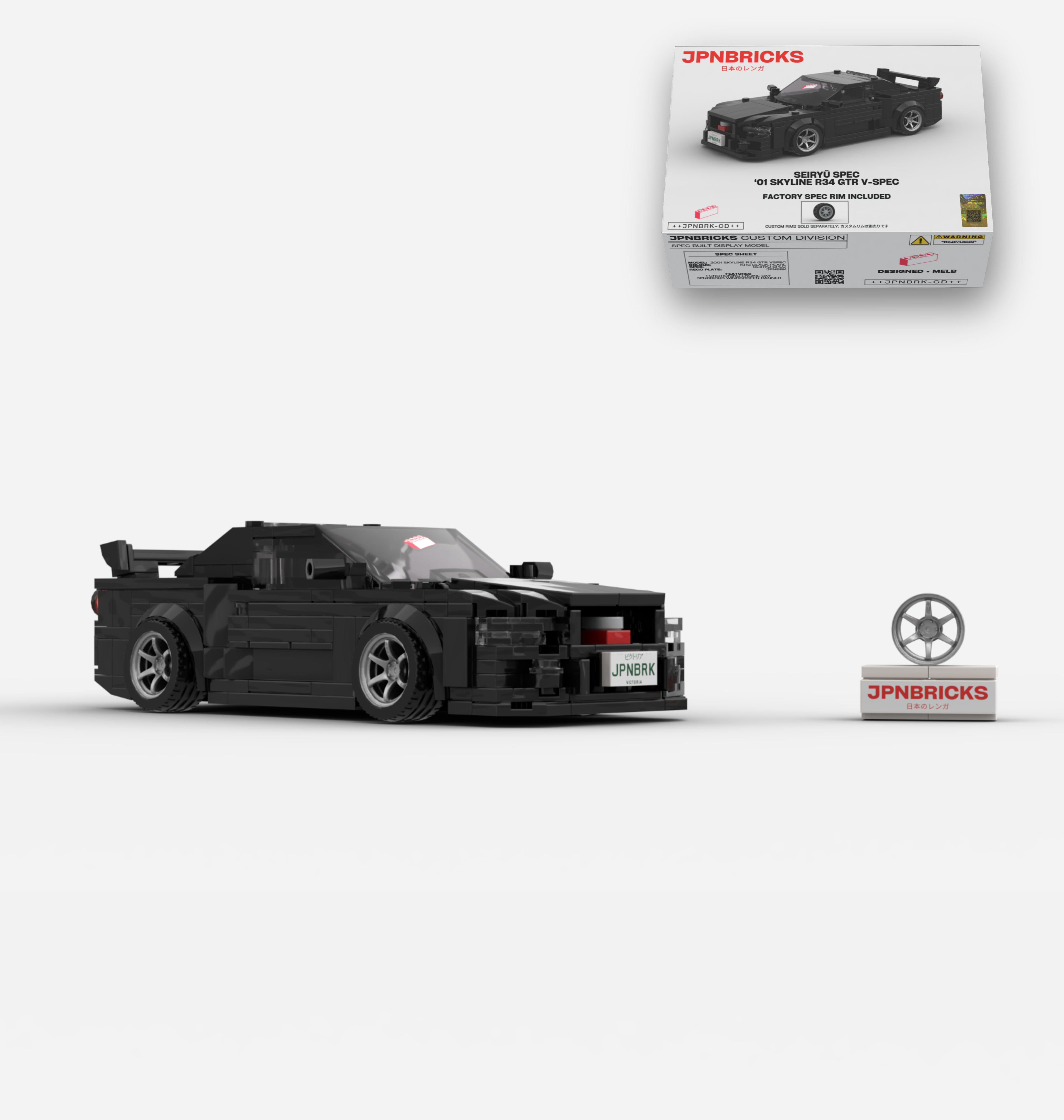 2001 SKYLINE R34 GTR V-SPEC II KH3 BLACK