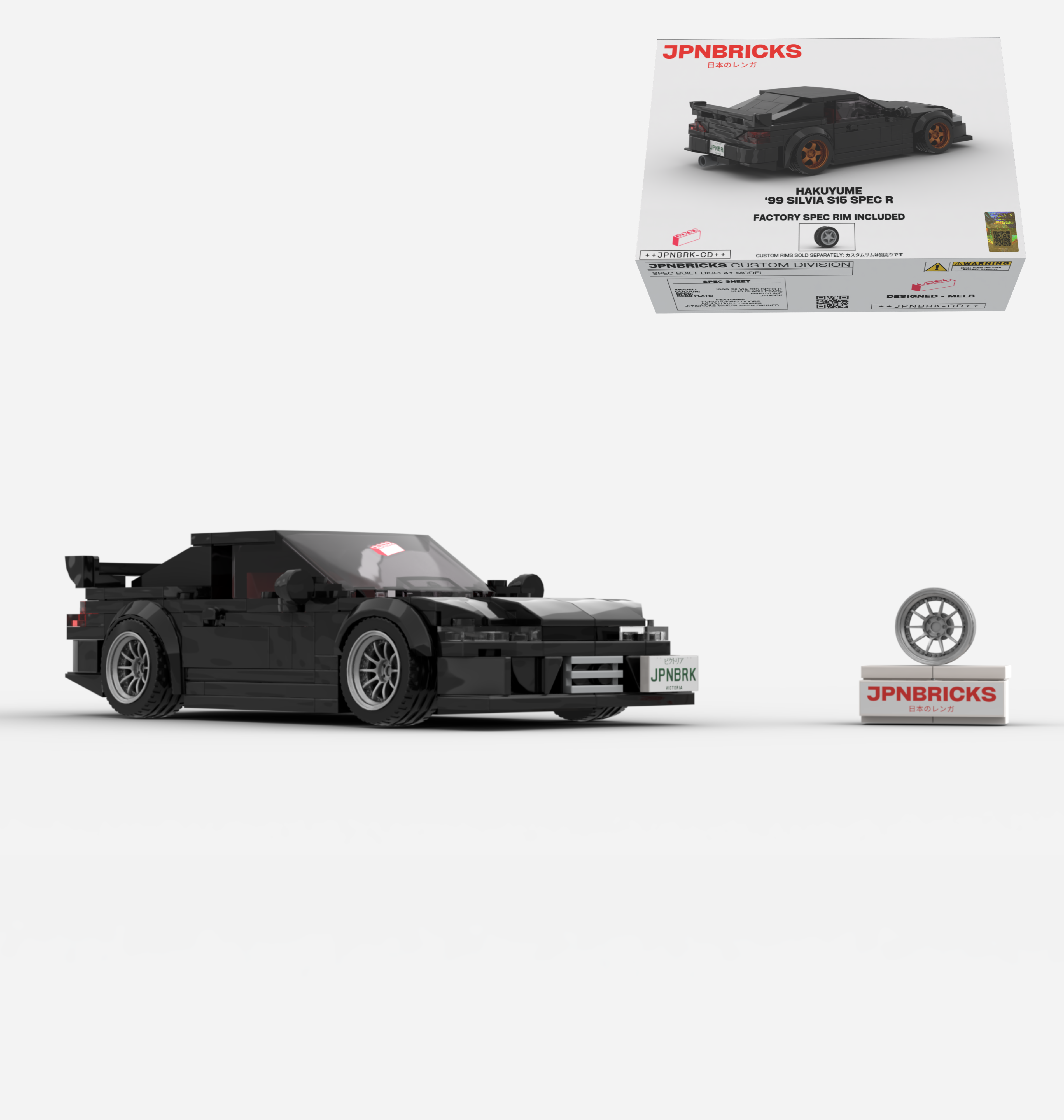 1999 SILVIA S15 SPEC R KH3 BLACK