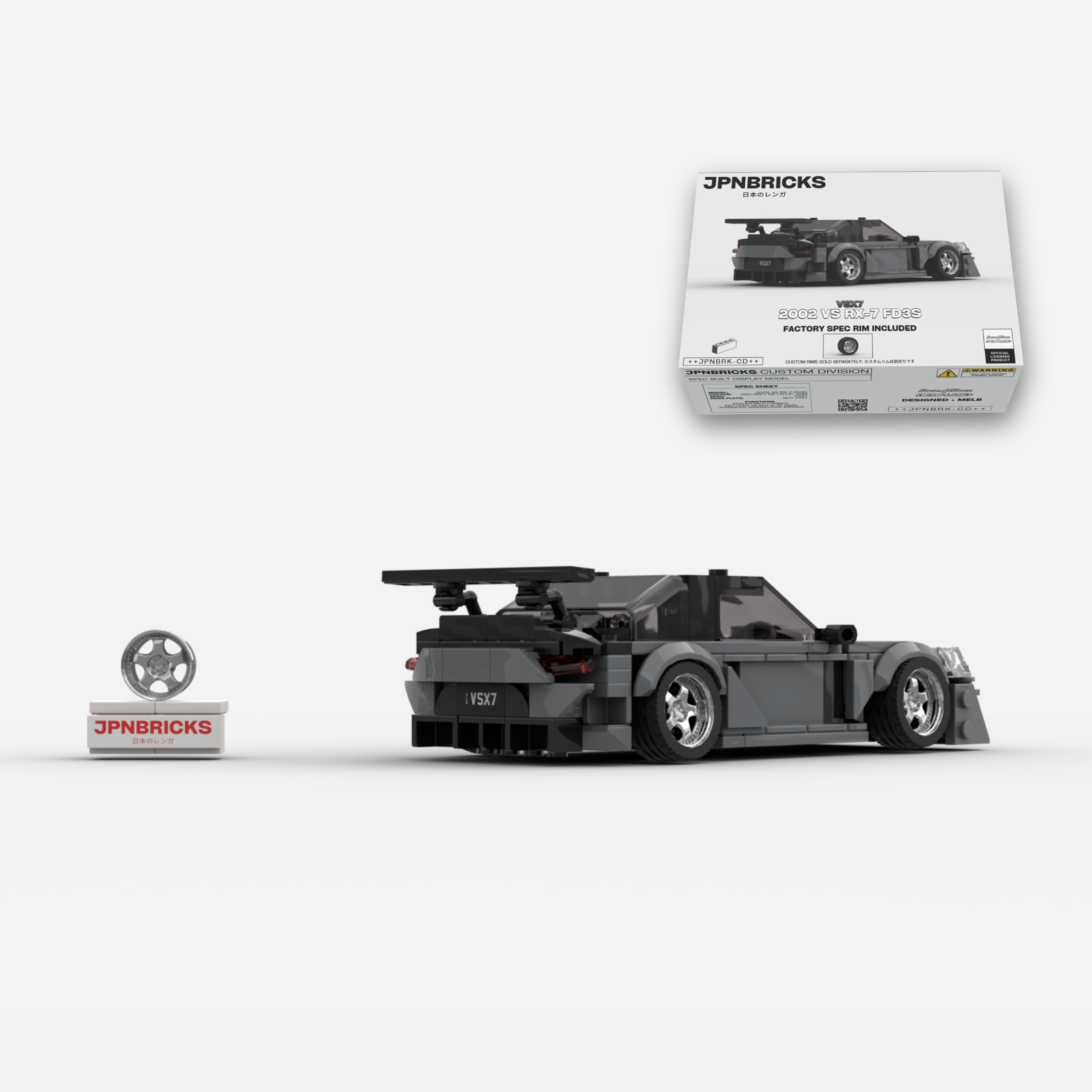 VSX7 #006 // 2002 VS RX-7 FD3S Brick Car Model Kit