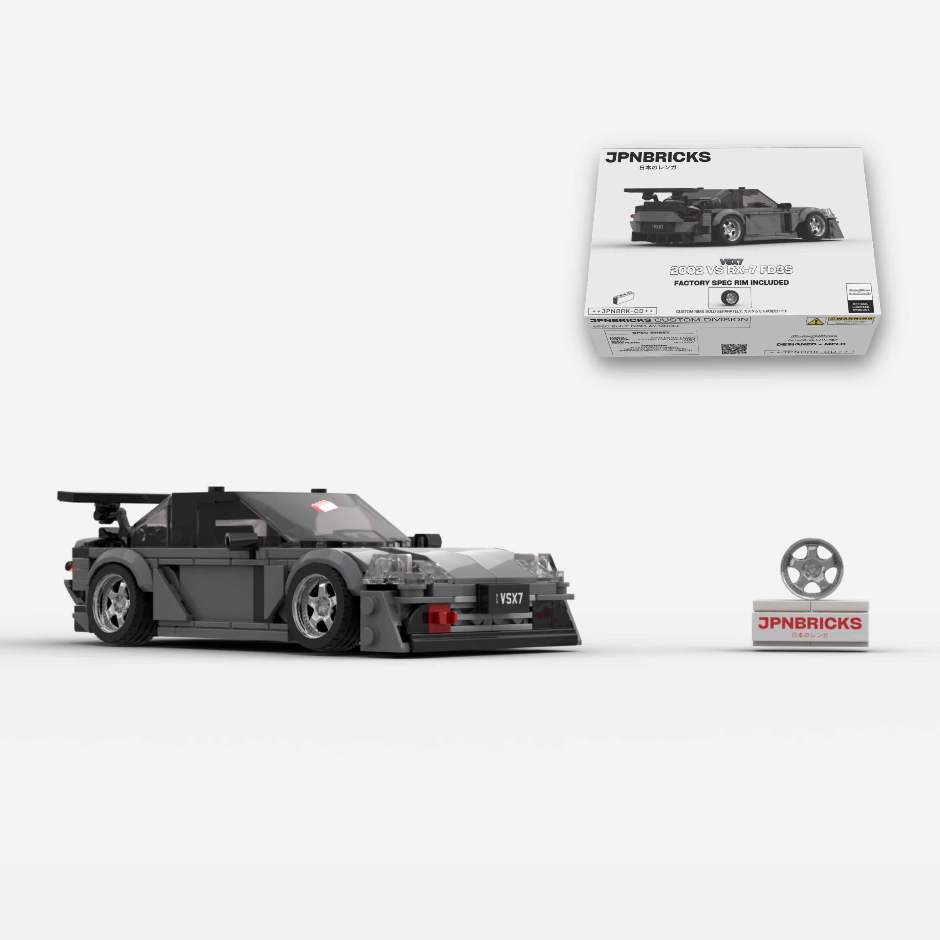 VSX7 #006 // 2002 VS RX-7 FD3S Brick Car Model Kit
